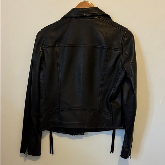 DALBY SLIM FIT LEATHER BIKER JACKET - Picture 10 of 10
